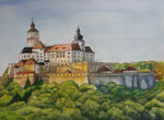 Forchtenstein,Tusche-Aquarellstift,25x35,2021