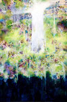 spring sky 2011  15"x10" acrylic on canvas  sold