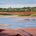 Wetland Rhythm  24x24 oil on gallery profile canvas   $1300. CAD  