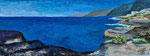 Los Gigantes, Acryl gespachtelt, 50x125, 2024