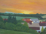 Abendrot, Acryl, 30x40, 2020