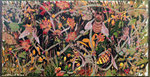 Insektenwiese 2024 Holzschnitt 60 x 120 cm