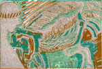 Museumsbesucher · 2013, Holzschnitt, 8 x 12 cm