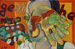Hand und Fuß · 2013, Acryl, Öl auf Nessel, 20 x 30 cm