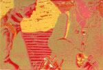 Gespräch · 2013, Holzschnitt, 8 x 12 cm