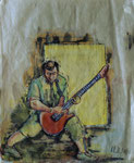 Gitarrensolo · 2013, Tusche auf China Papier, 34 x 25 cm