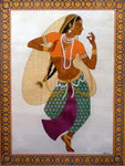 Inderin, tanzend, 36x46
