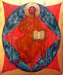 Der Erlöser inmitten der Engelmächte, 35x29