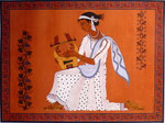 Griechischer Junge mit Harfe, 36x46