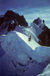 Dome de Rochefort 4015m und  Aig. de Rochefort 4001m mit Riesenwächte 