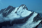 Lauteraarhorn 4042 m  mit Schreckhorn 4078 m - Tele -