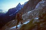 Hüttenaufstieg zum Rifugio Boccalatte e Mario Piolti 2803 m ( Jorasses Hütte )