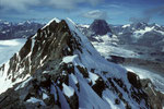 Blick zum Breithorn Mittelgipfel 4160m und dahinter das Matterhorn 4478m