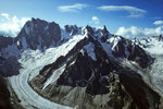 Grandes Jorasses Nordwand von der Aig. du Moine 3412m