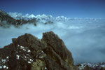 Blick nach Osten zu den 8000ern der Everest Region