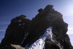 Gipfelaufbau vom Zinalrothorn 4221 m mit der Kanzel.