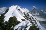 Breithorn Mittelgipfel 4160m und  das Matterhorn 4478m