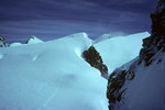 Blick zurück zur Ludwigshöhe 4341 m und bis zur Signalkuppe 4554 m