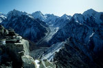 Vom Yala Peak - Langshisa Ri 6413m, Dorje Lhakpa 6973m, Gangchempo 6387m