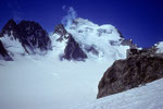 Abschiedsblick zur Barre des Écrins 4102 m