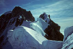 Dome de Rochefort 4015m und  Aig. de Rochefort 4001m mit Riesenwächte vorne