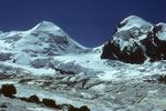 Grenzgletscher mit Castor 4226 m & Pollux 4091 m