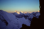 Walliser 4000er mit Matterhorn 4478 m im Morgenlicht vom Festijoch