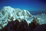 Montblanc 4807m, Mont Maudit 4465m und Montblanc du Tacul 4248m