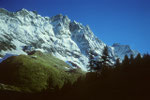 Dent d´Herens 4171 m von Breuil 2003 m.