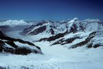 Dreieckhorn 3810 m und Aletschhorn 4195 m