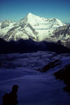 Weisshorn 4505 m mit Bishorn 4153 m