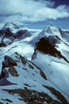 Blick über östl. Zwilling 4105m zum Castor 4226m