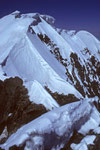 Breithorn Mittelgipfel 4160m und Breithorn West 4165m -Tele -