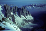 Aiguilles von Chamonix mit Mer de Glace