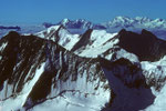 Blick auf Monte Rosa in der Ferne