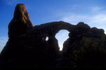 Turret  Arch - Felsbogen mit Turm bei Sonnenuntergang