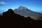 Blick von der Kibo Hütte zum Mawenzi  5148 m