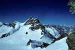 Rottalhorn 3969 m, Jungfrau 4158 m und Wengen-Jungfrau 4090 m