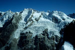 Gipfelkette mit Shishapangma  8027 m und Peak 5980 m