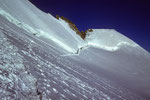 Nordflanke mit  Pic Lory 4086 m und Dome de Neige 4015 m