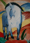 Blaues Pferd, nach Franz Marc