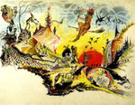 Allegoria - china su carta - 1948 - cm 24x30