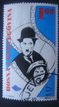 Breifmarke Bosniens mit Motiv Charles Chaplin