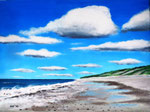 "Wolken über der Nordsee" / Dänemark - Acryl auf Leinwand 80 x 60 cm - verkauft!