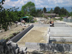 pose des poutrelles béton