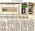 Die Polizeiarbeit im Mittelpunkt "Bremer Westen 24.06.2012"