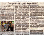 Energieberatung auf Augenhöhe "Weser Kurier 14.05.2012"
