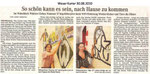 So schön kann es sein, nach Hause zu kommen "Weser Kurier 30.08.2010"