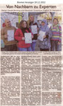 Von Nachbarn zu Experten "Bremer Anzeiger 19.12.2012"