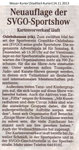 "Neuauflage Der SVGO-Sportshow" Weser-Kurier 24.11.2013